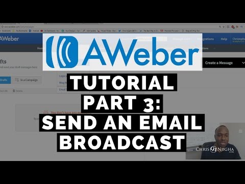 AWeber Email Marketing Services: How to Send an Email Broadcast | Aweber Tutorial Part 3